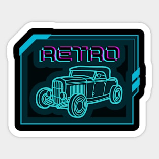 retro car Sticker